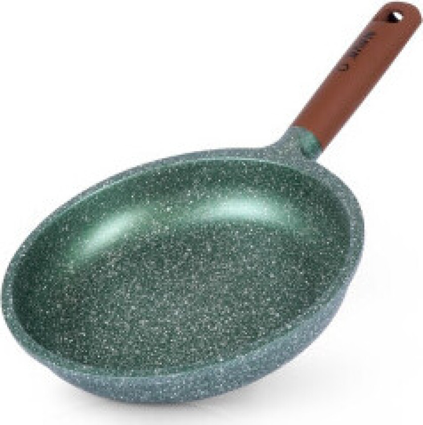 Stekepanne med 5 lag, non-stick, tåler oppvaskmaskin.
