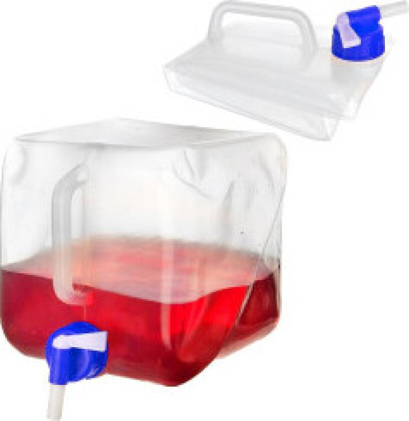 Sammenleggbar vannbeholder for camping og hagearbeid