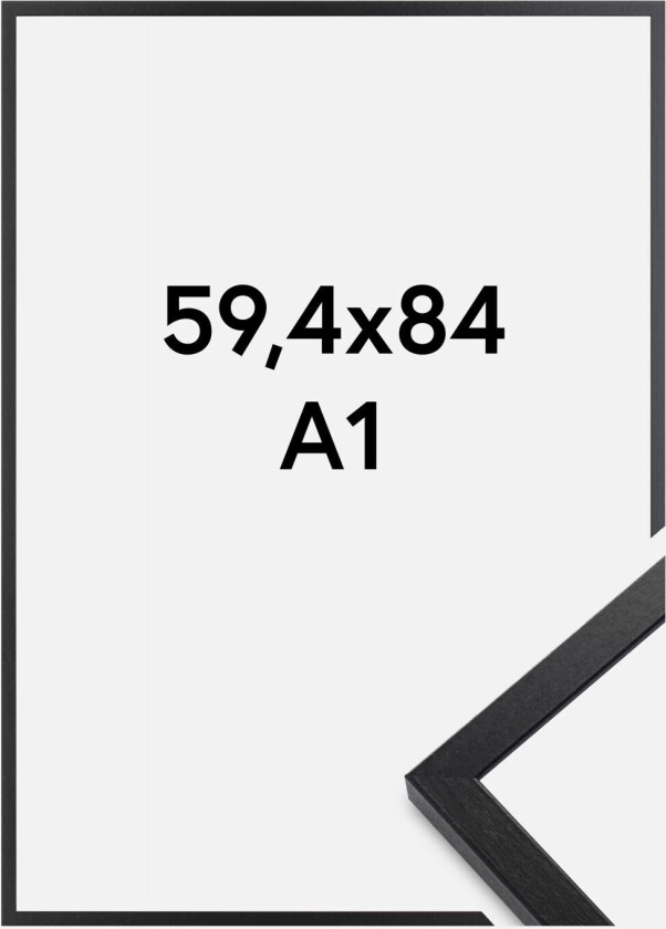 Focus Ramme Soul Akrylglass Svart 59,4x84 Cm (A1)