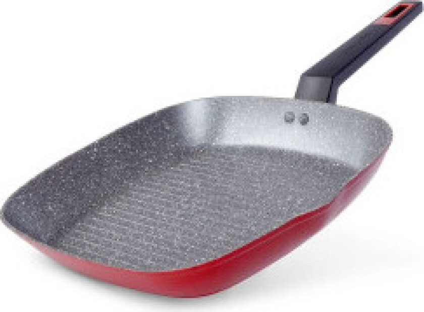 Firkantet grillpanne med 5-lags non-stick granittbelegg