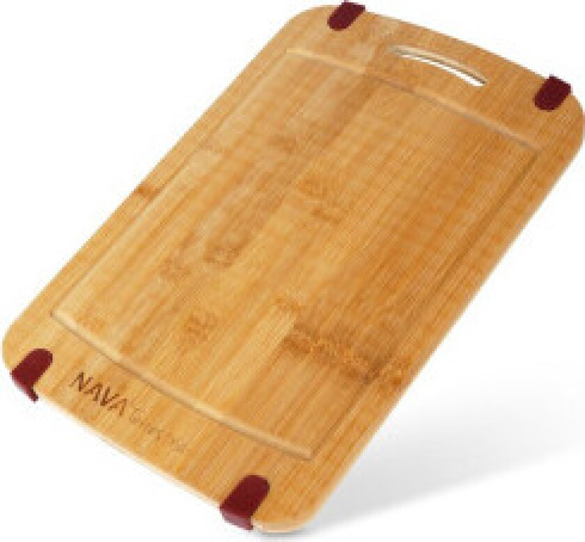 Bambus skjærebrett med komfortabelt håndtak