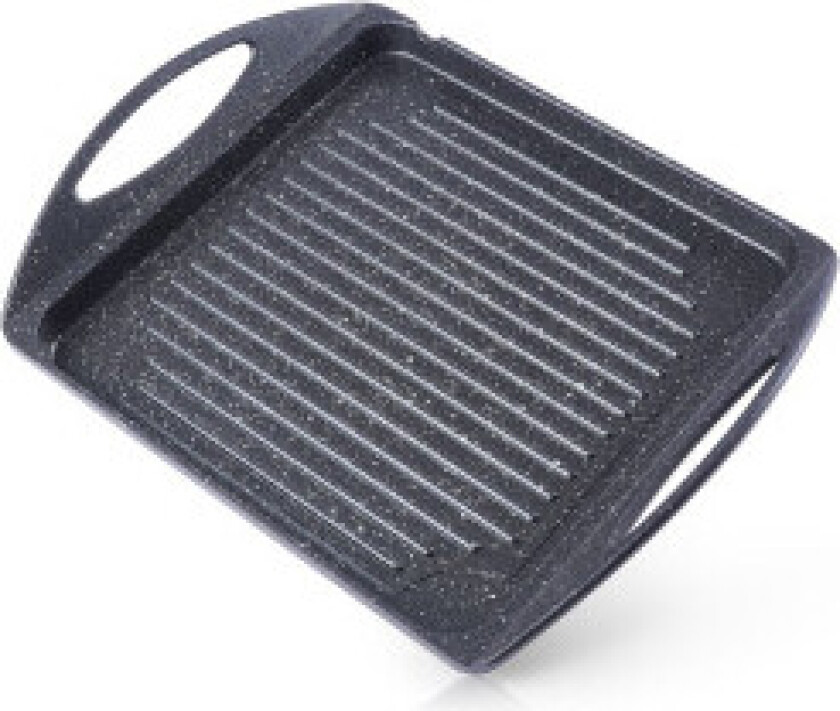 Grillplate i aluminium med non-stick granittbelegg