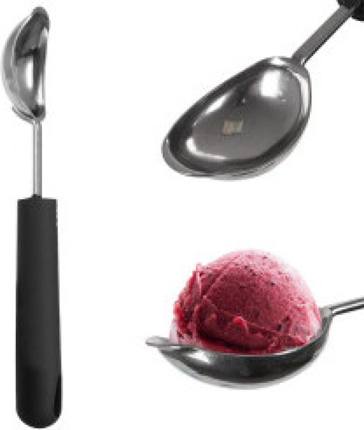 Perfekt iskremskje: glatte kuler, oppvaskmaskinsikker, sklisikkert grep