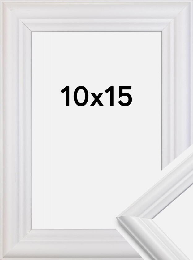 Ramme Siljan Hvit 10x15 Cm