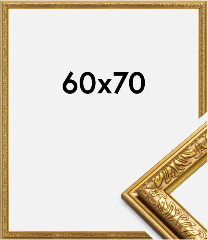 Ramme Nostalgia Akrylglass Gull 60x70 Cm