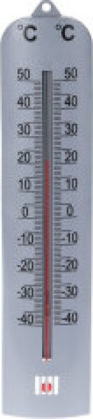 Analogt termometer: Lufttemperatur innendørs/utendørs, -40°C til 50°C