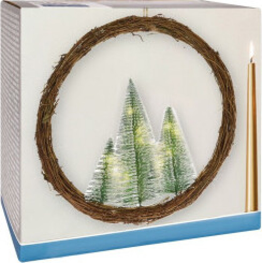 Julekrans med LED-lys - Unik og festlig atmosfære