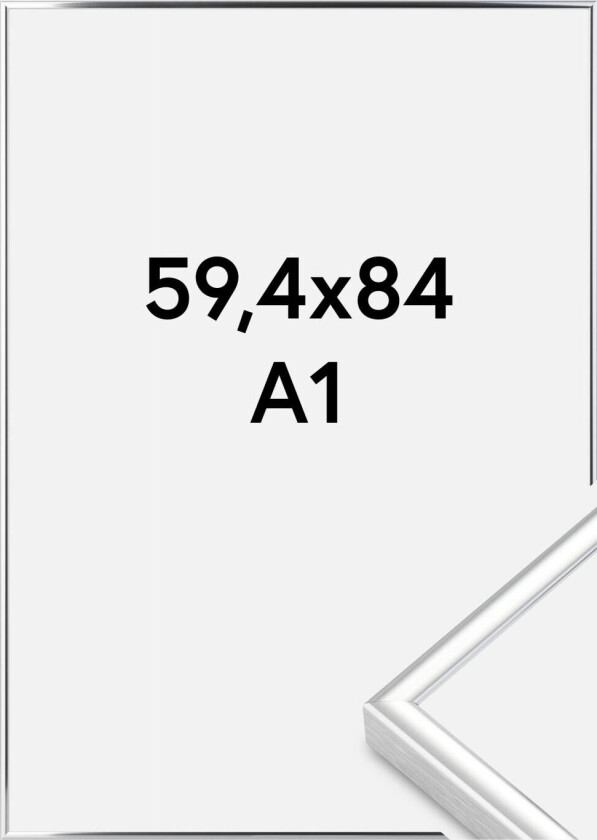 Ramme  Premium Classic Sølv 59,4x84 Cm (A1)
