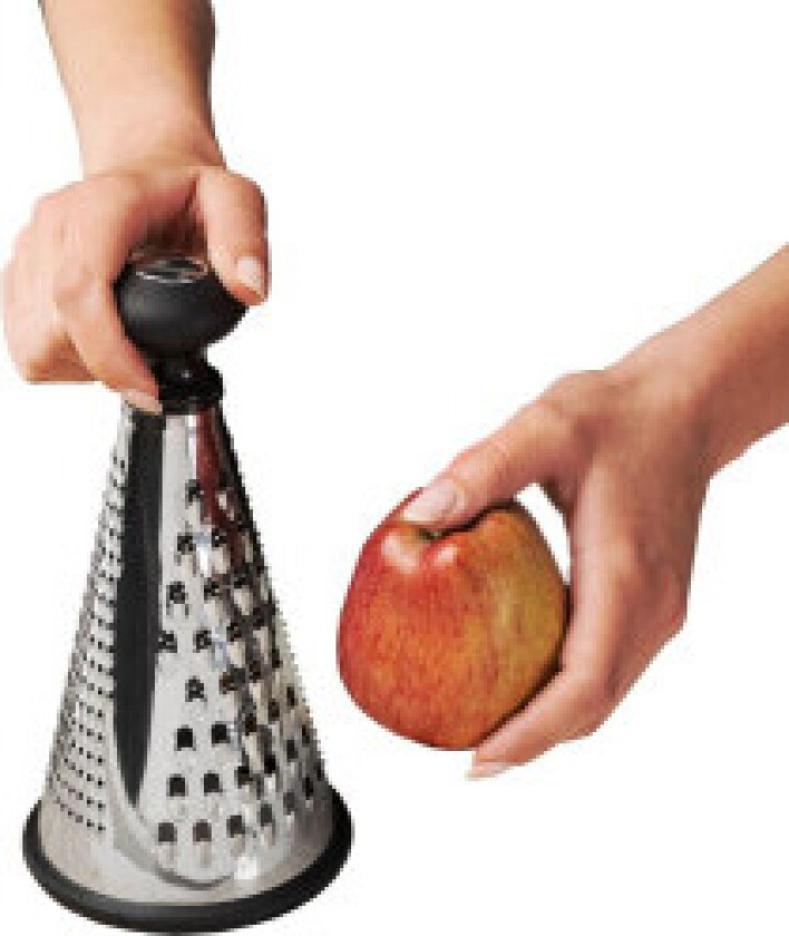 Praktisk kjøkkenhøvel med tre kniver for ulike oppgaver