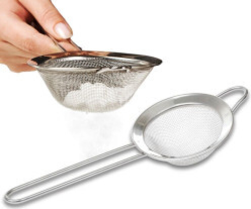 Lite dørslag i rustfritt stål - baking og sikting