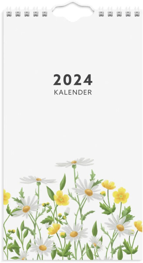 Veggkalender 2024 Blomster Mini
