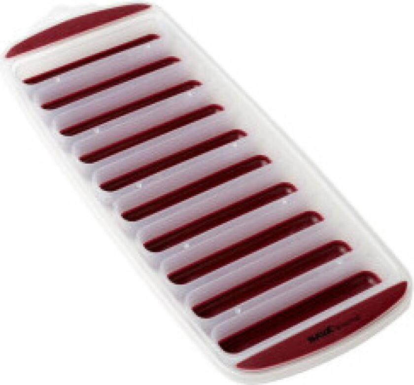 Rektangulær isform med silikonbunn for enkel isfjerning