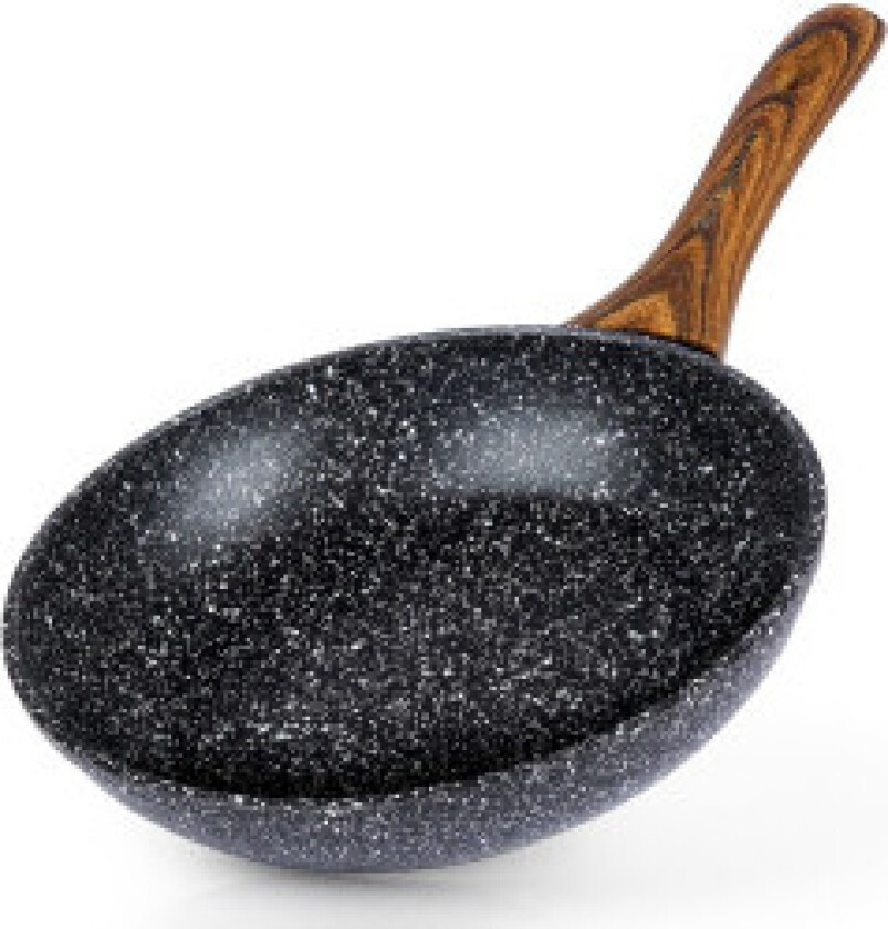 Stekepanne med non-stick granitt til alle komfyrer, tåler oppvaskmaskin