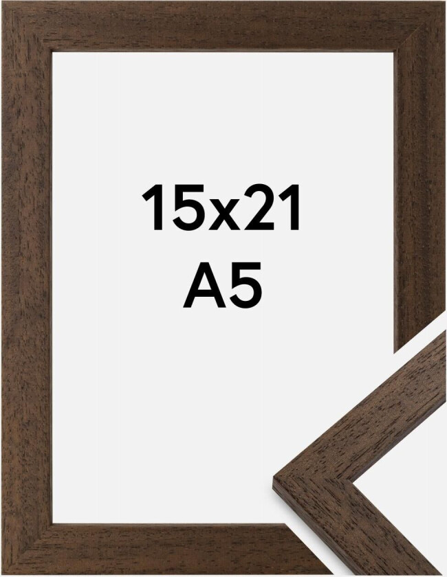 Ramme Brown Wood 15x21 Cm (A5)