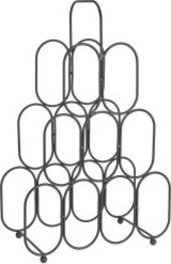Vinstativ i metall for 9 flasker - Elegant og praktisk