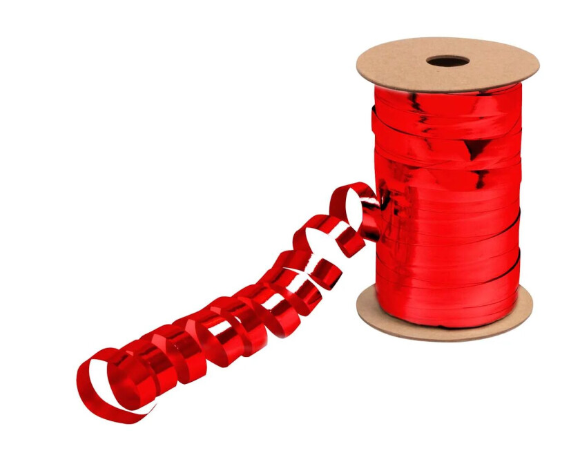 Bilde av Gavebånd selvkrøllende rød 200m