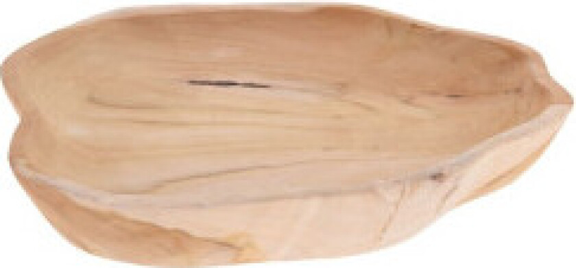 Serveringsfat i naturlig teak til alle retter