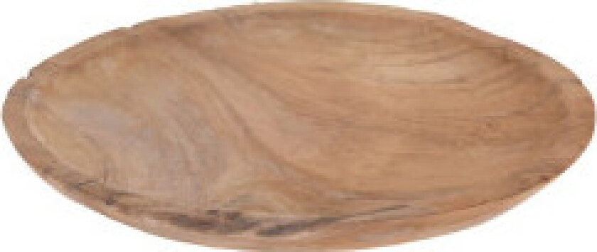 Serveringsfat i naturlig teak til alle retter
