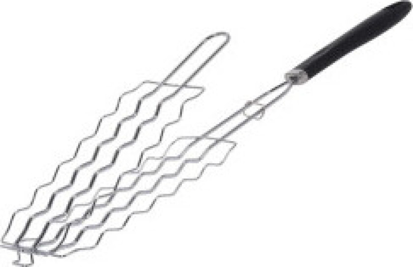 Brukervennlig grillkurv for enkel å snu grillen