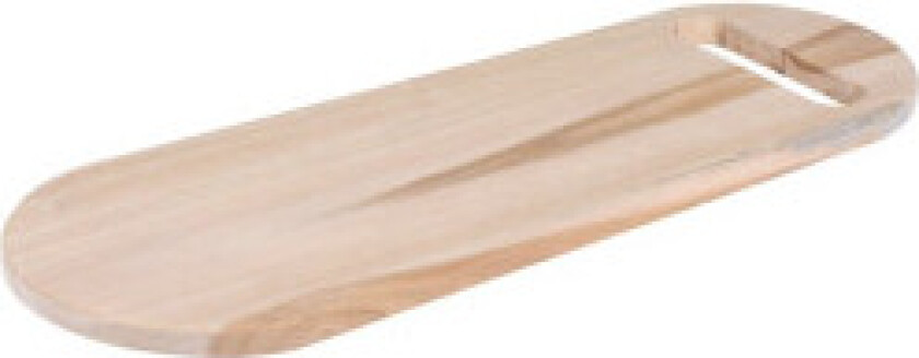 Unikt skjærebrett i teak med håndtak - for skjæring og servering