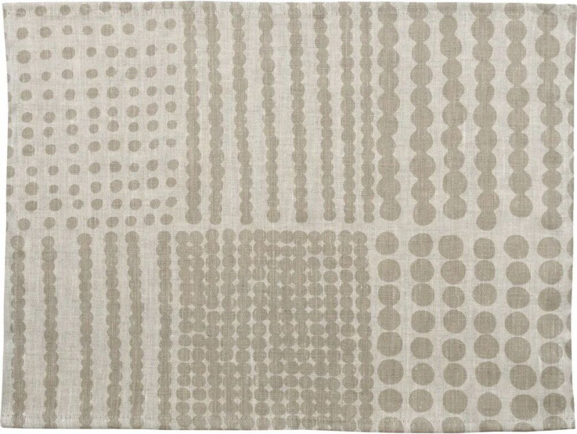 Pricktyg spisebrikke 34 x 45 cm Natur-taupe