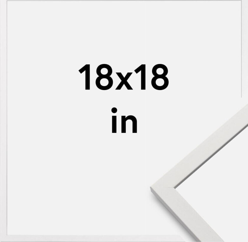 Ramme Edsbyn Akrylglass Hvit 18x18 Inches (45,72x45,72 Cm)