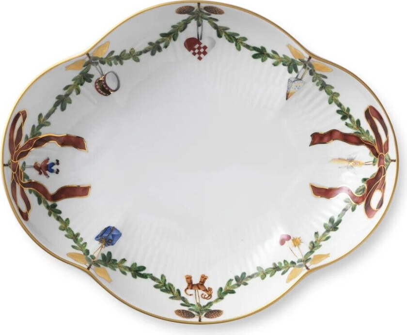 Star Fluted Christmas fat Ø 18 cm