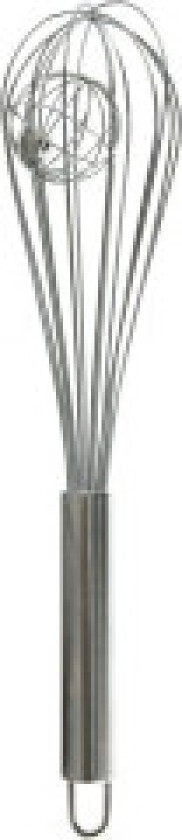 Håndvisp med ekstra ball i rustfritt stål for raskere visp