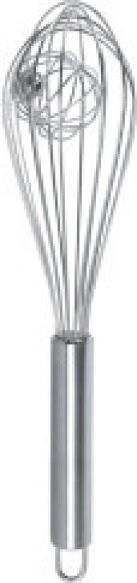 Håndvisp med ekstra ball i rustfritt stål for raskere visp