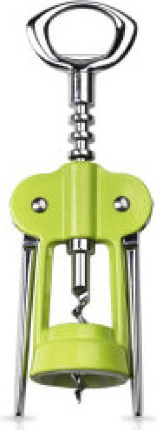 Grønn vinåpner i metall og plast - Tåler oppvaskmaskin