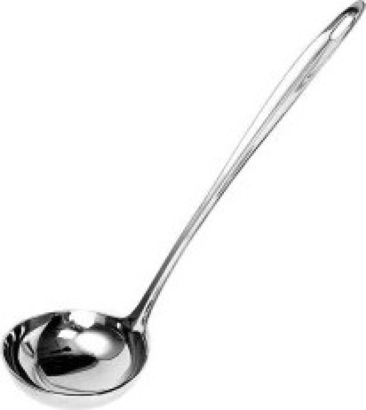 Stålsleiv til servering av supper og sauser