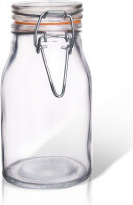 Lufttett glasskrukke med gummiforsegling for allsidig oppbevaring