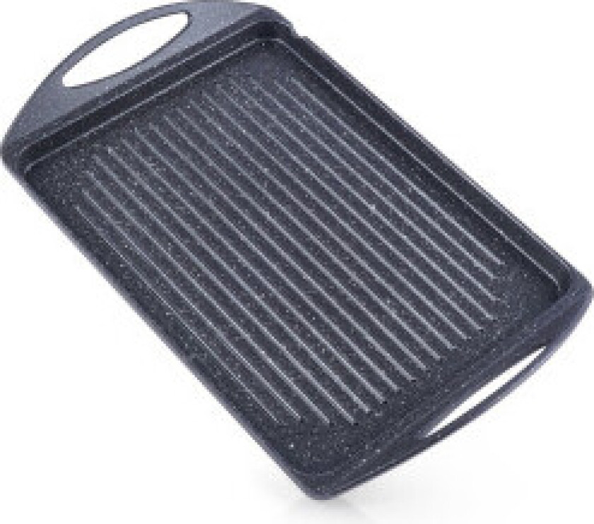 Grillplate i aluminium med non-stick granittbelegg