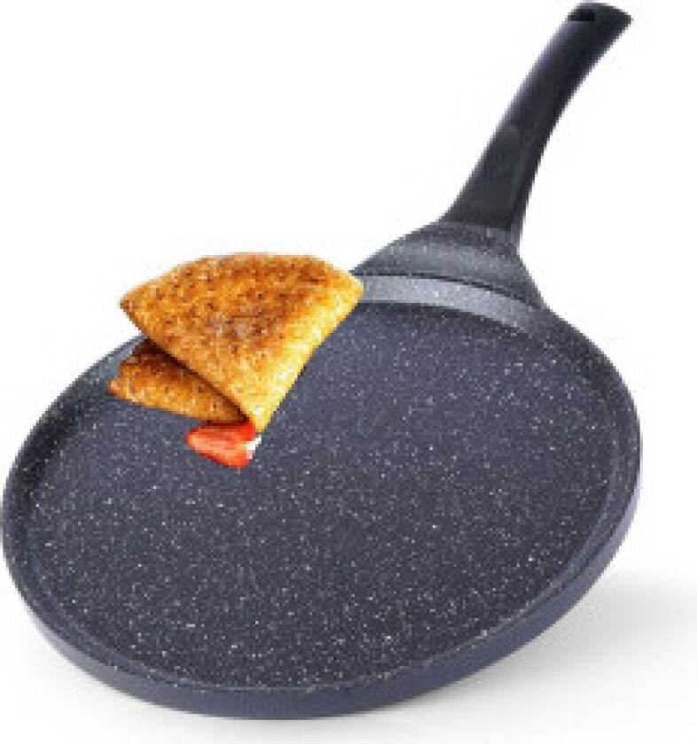 Pannekakepanne i granitt for alle komfyrer, inkludert induksjon