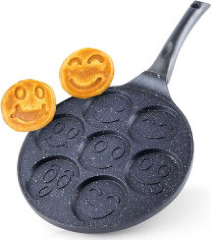 Granitt stekepanne med 7 former - Pannekaker & Egg Perfekt