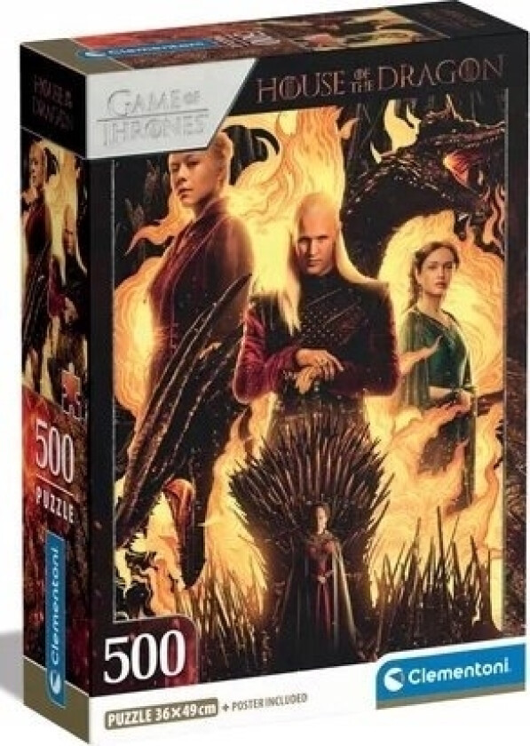 Cle Puzzle 500 Compact House Of The Dragon 35548