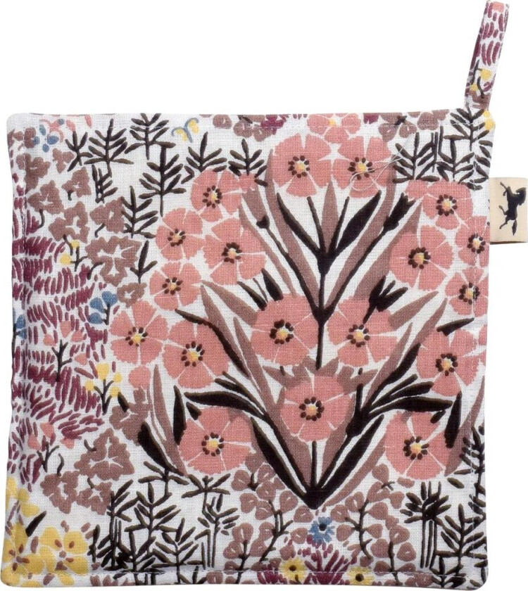 Botanic Garden grytelapp 23 x 23 cm Rosabrun