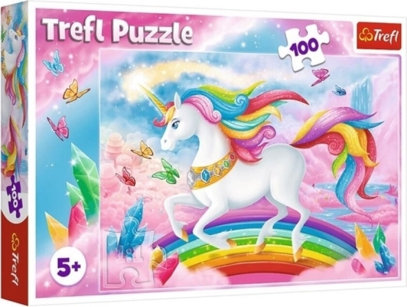 Puzzle 100 Crystal World Of Unicorns