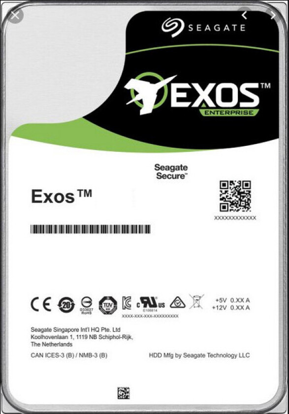 Exos X16 3.5" 14 TB Serial ATA III