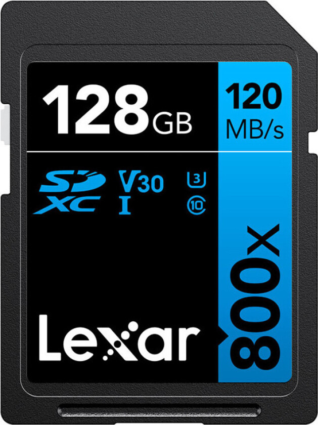 SDXC Pro 800x minnekort for kameraer - UHS-I, V30/U3, 120MB/s - 128GB