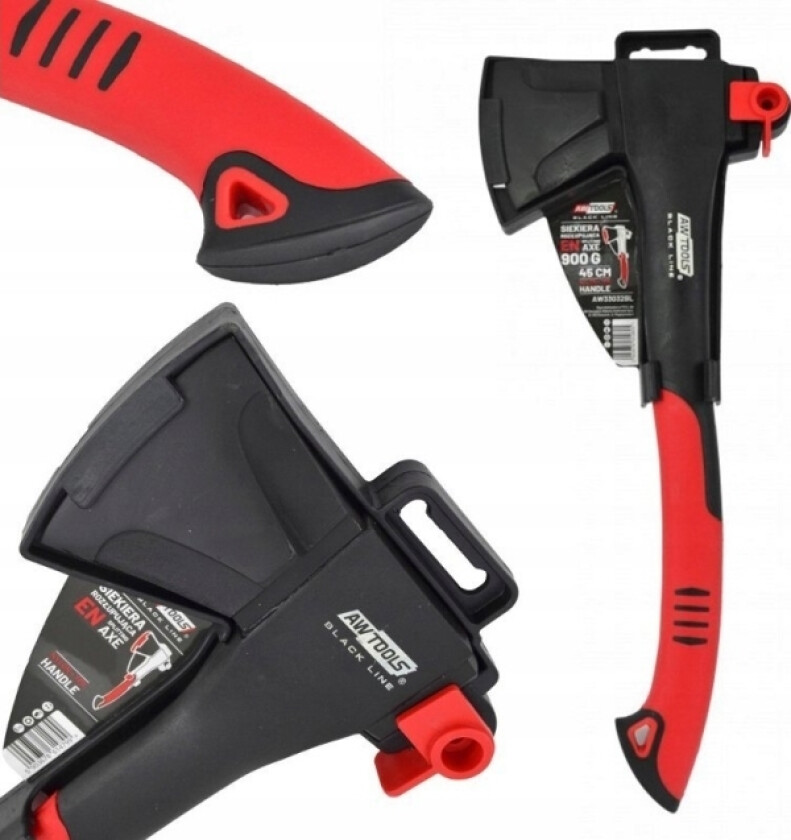 Aw-Tools Awtools Øks Med Kile 900G Full Kompositt Black Line