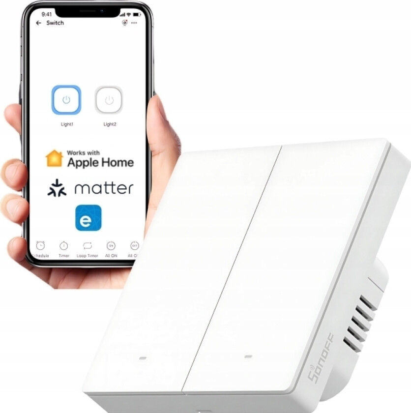 M5-2C-86W Matter Smart Wall Switch (2-Kanals)