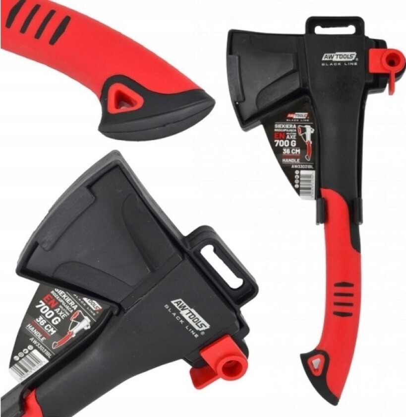 Aw-Tools Awtools Øks Med Kile 700G Full Kompositt Juodas Line