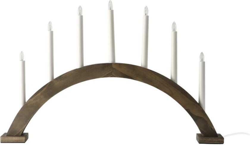 Sky adventslysestake bue 41 cm Mørkbeiset