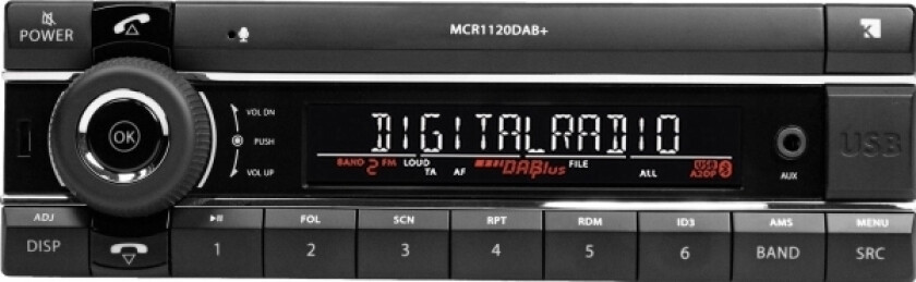 Kienzle Mcr 1120 Dab+ Usb/Aux/Bt Kort Skaft