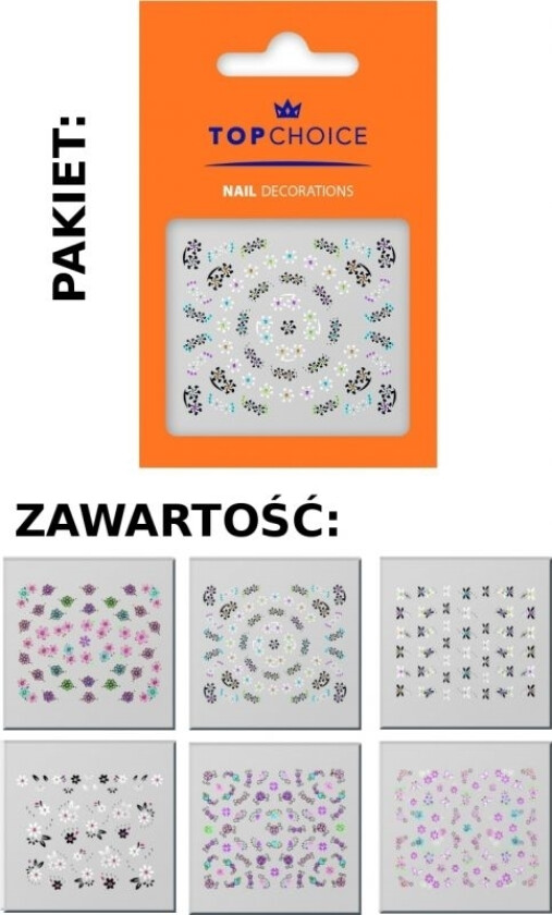Top Choice Nail Stickers 6 Stk.