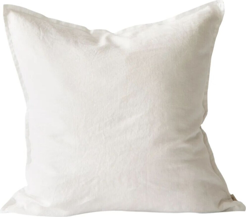 Washed linen putetrekk 50 x 50 cm Bleached white