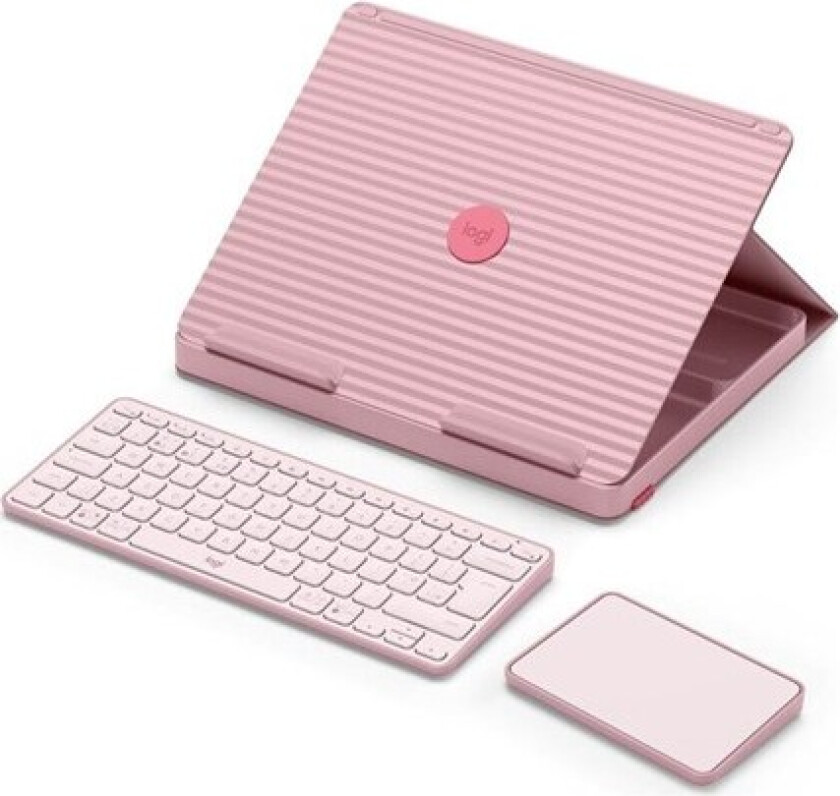 Casa Pop-Up Desk - Tastatur & Touchpad sett - Rosa