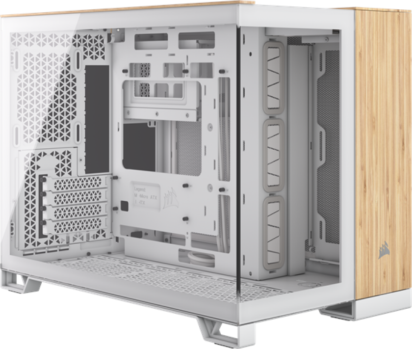 2500X - White/Bamboo - Kabinett - Miditower