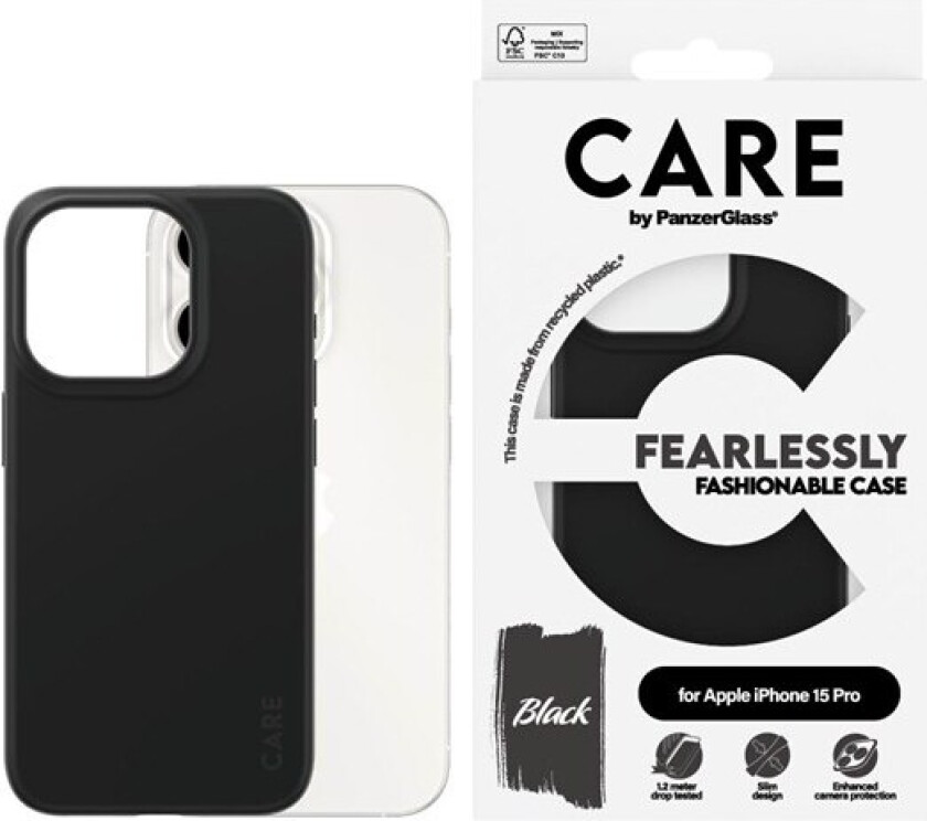 Fashionable Case Black iPhone 15 Pro